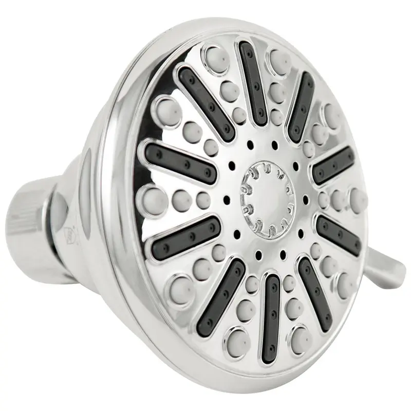 3-Spray 3.5 in. Single Wall Mount Fixed Adjustable Shower Head in ChromeChrome / .30