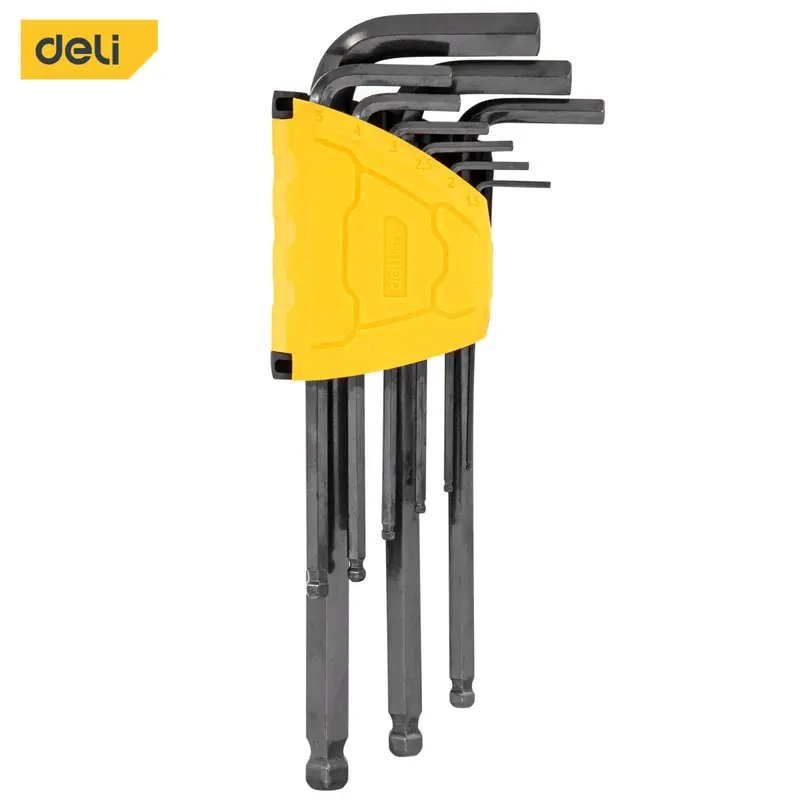 Deli 9pcs Long Ball End Hex Key Set | EDL232209H