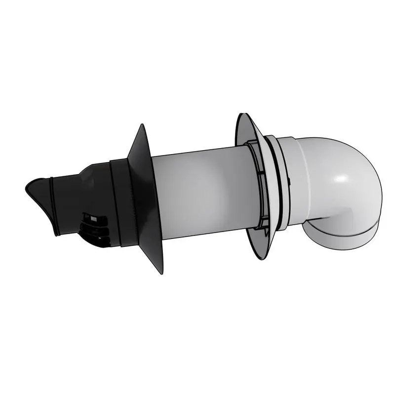 3 in. / 5 in. x 8.7 in. Plastic Condensing Horizonatal Termination Vent Kit3.35 / each