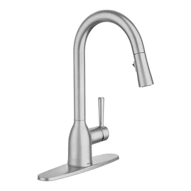 Adler One-Handle High Arc Pulldown Kitchen FaucetChrome