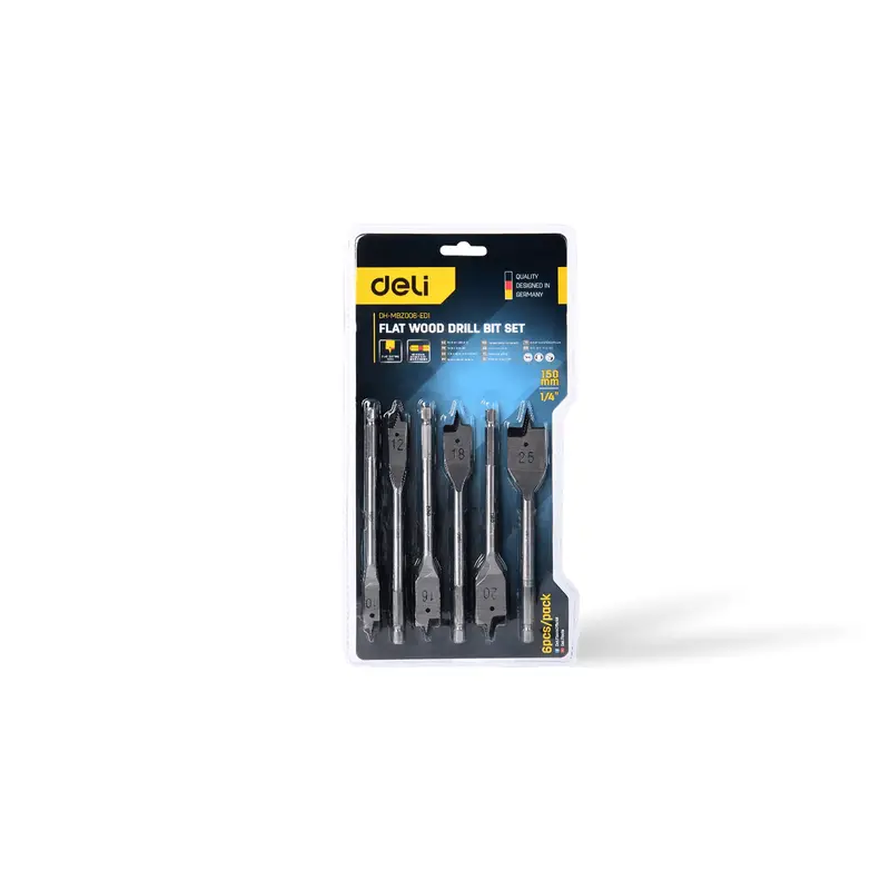 Deli Tools DH-MGZ005-ED1 Wood Drill Bit Set - 5 Pieces