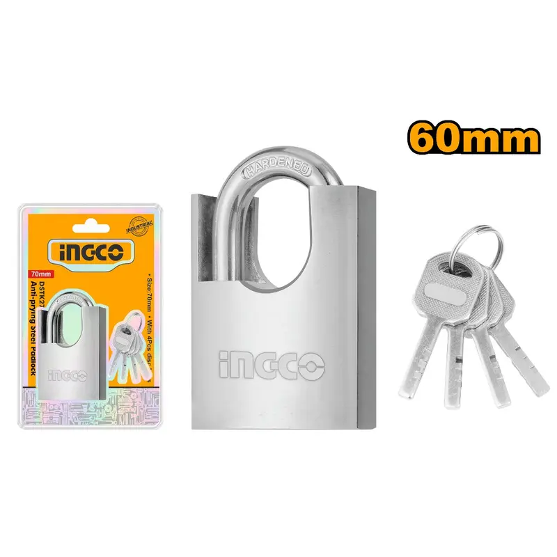 Ingco Anti-Pry Steel Padlock DSTK2601 60 mm