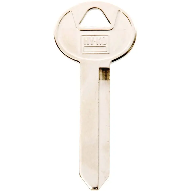 Hy-Ko 11010H50 Key Blank, Brass, Nickel, For: Ford Vehicle Locks