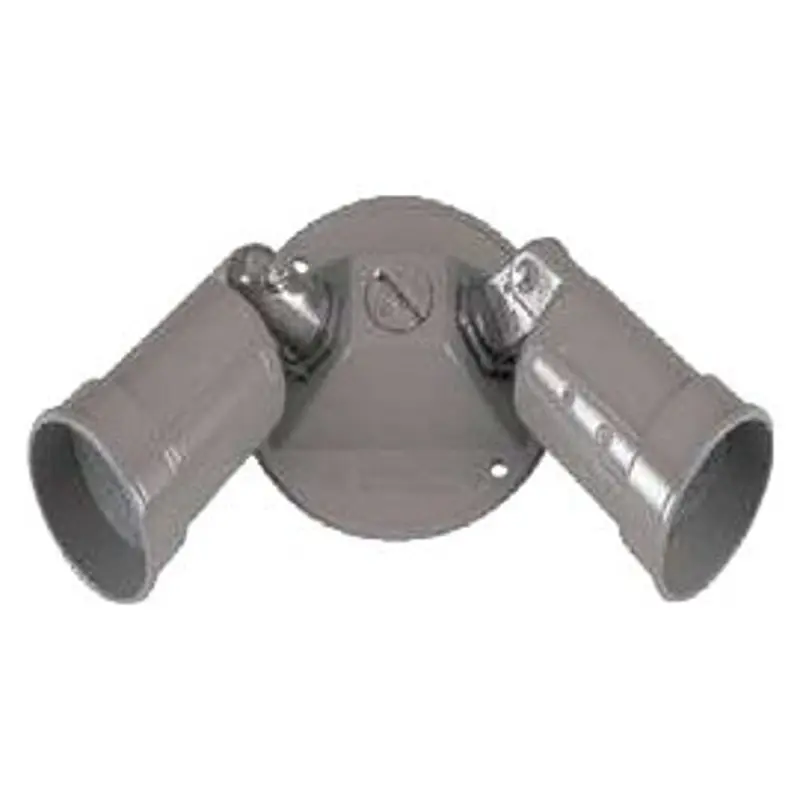 Teddico/Bwf LHC-2V Lamp Holder, Metal Housing Material, Gray