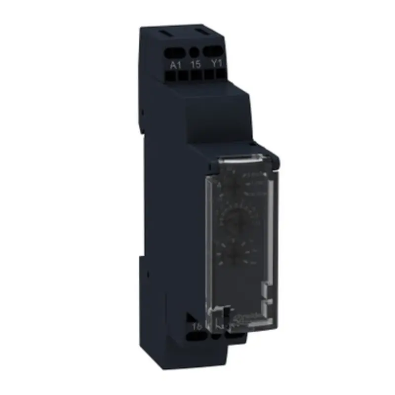 Modular timing relay, 8 A, 1 CO, 0.1 s..100 h ,12...240 V AC/DC | RE17RMMW