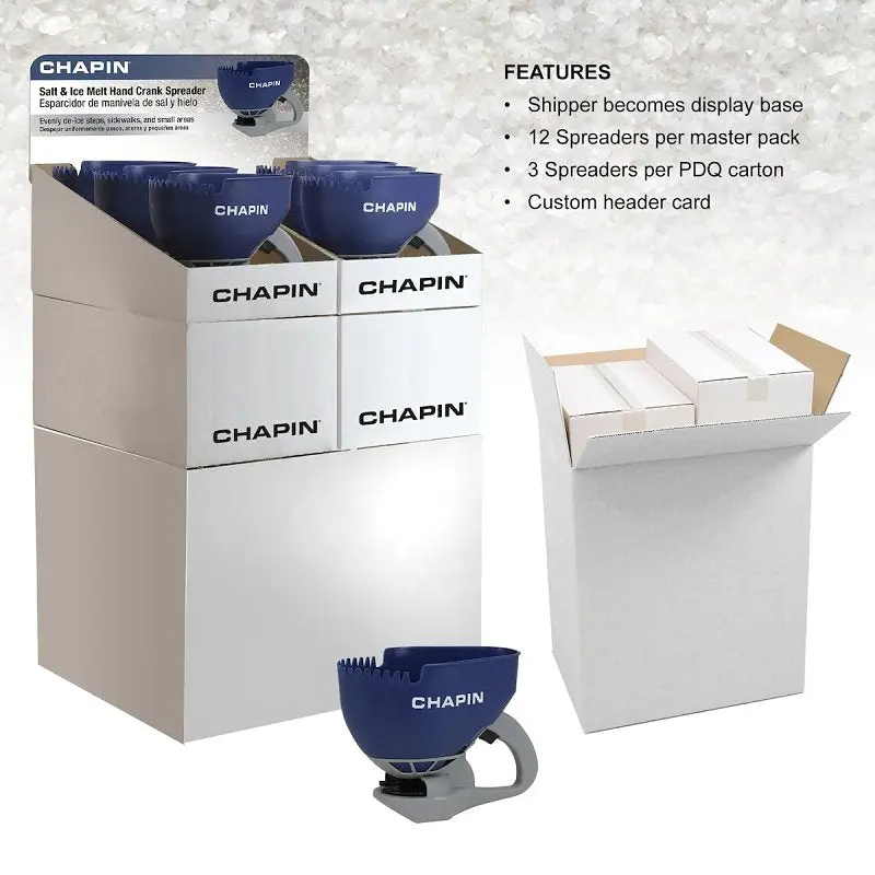 CHAPIN 8705A Hand Crank Spreader, 1.6 L Capacity, Poly