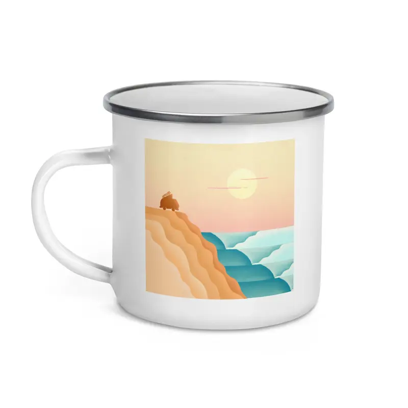 Baja Surf Enamel Mug