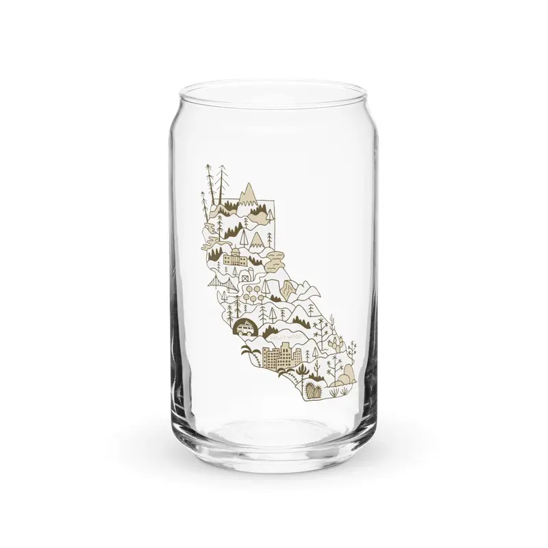 Golden State Pint Glass16 oz