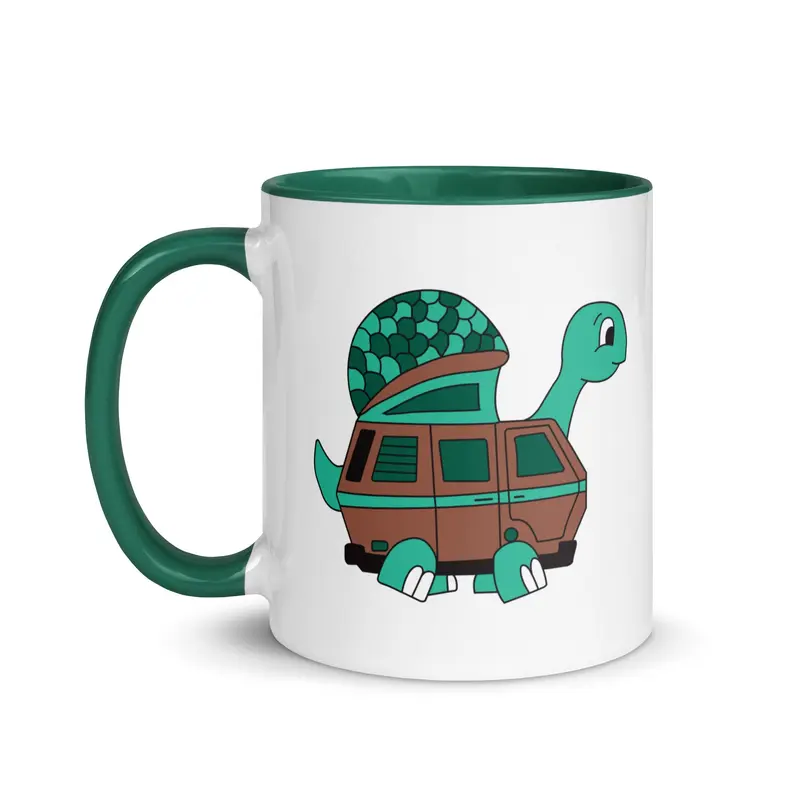 Tom Turtle Mug with Color InsideBlack / 11 oz