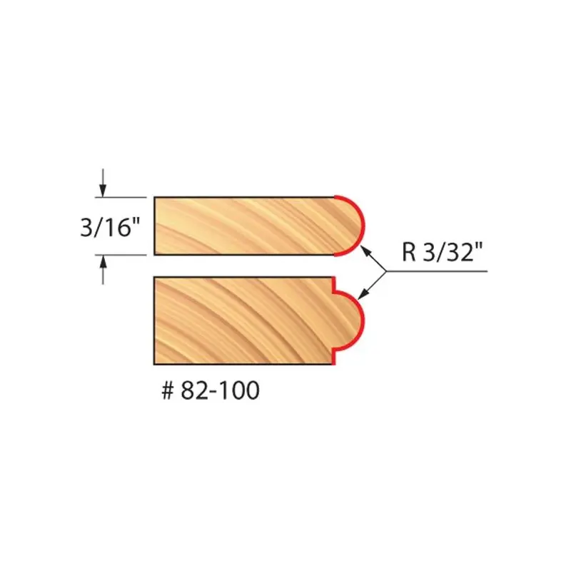 Freud | 82-100 3/32 Radius Half Round Bit