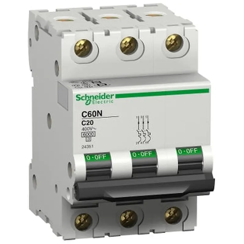 Circuit breaker | C60N 3P 20A  C