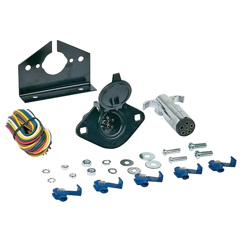 Hopkins 48405 Light Connector Set, 6/12 V, 6-Pole, Zinc