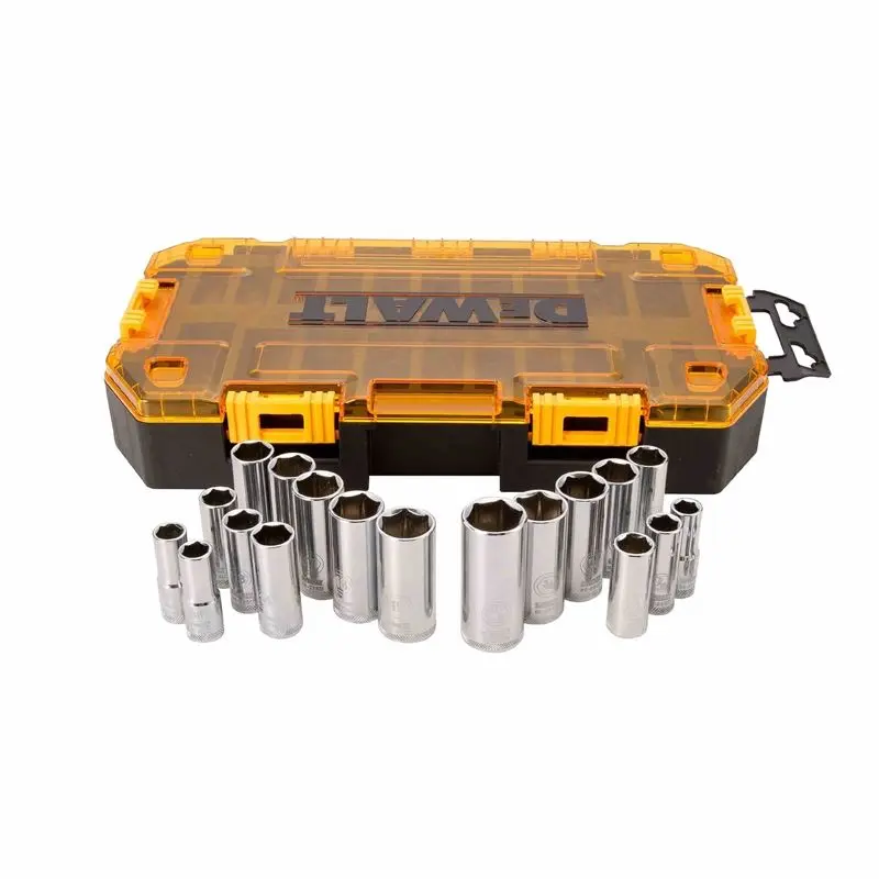 DEWALT DWMT73812 20 Piece 3/8 in Drive Deep Combination Socket Set