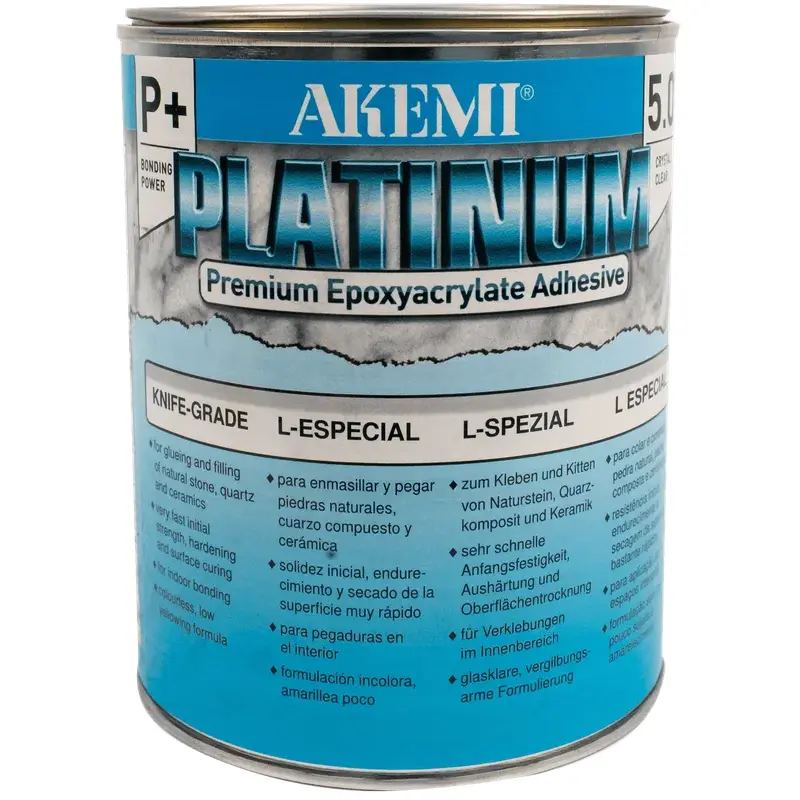 Akemi Platinum 5.0 P  Flowing - Transparent-Opaque Epoxyacrylate Adhesive (Quart)