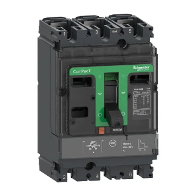 Circuit breaker compact NSX100B | 16A - 25kA at 415VAC - 3 poles 3D