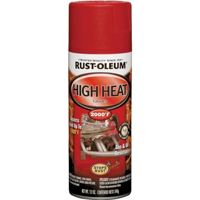 Rust-Oleum 248908 Engine Spray Paint, Flat, Red, 12 oz, Can