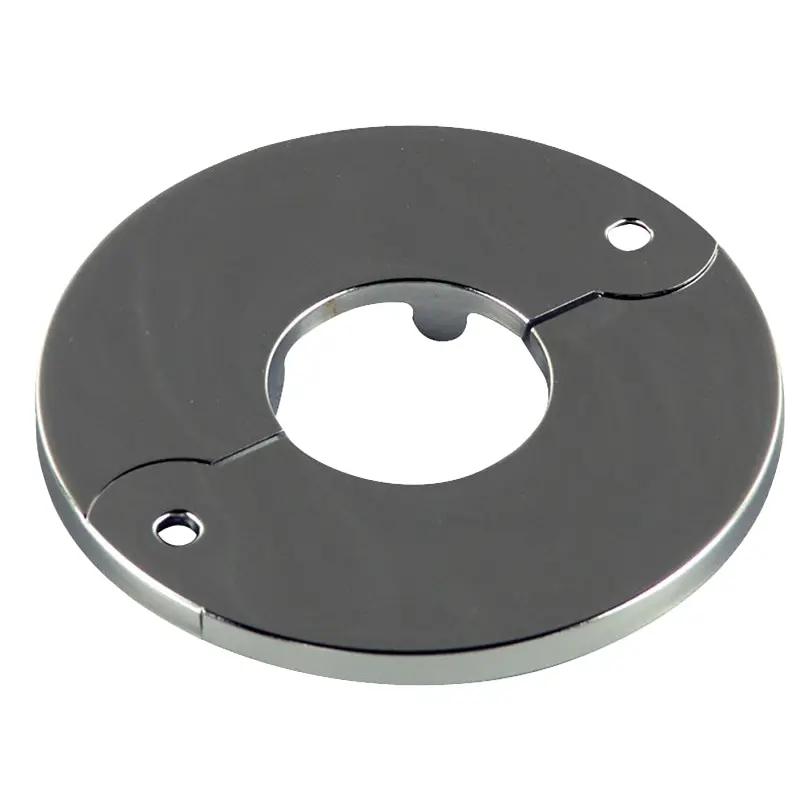 Danco 88465 Floor and Ceiling Plate, 1/2 in Connection, IPS, Metal, Chrome Plated