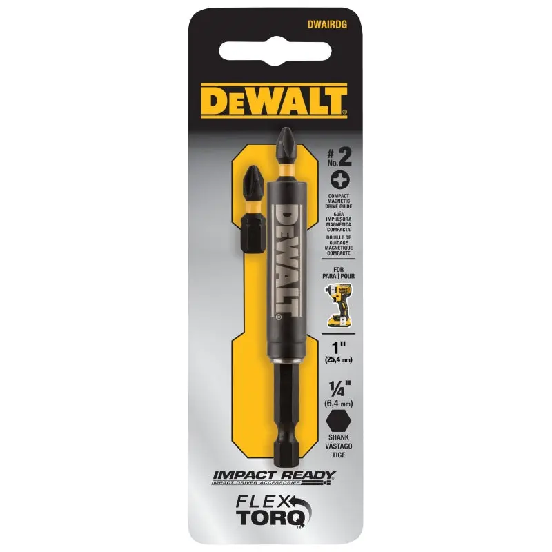 DeWALT DWAIRDG IR Drive Guide, 1/4 in Shank, Hex Shank, Stainless Steel