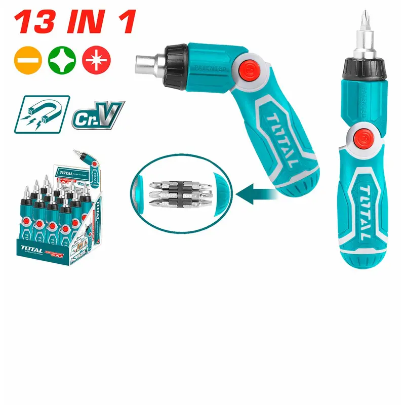 TOTAL 13-in-1 Ratchet Screwdriver Set