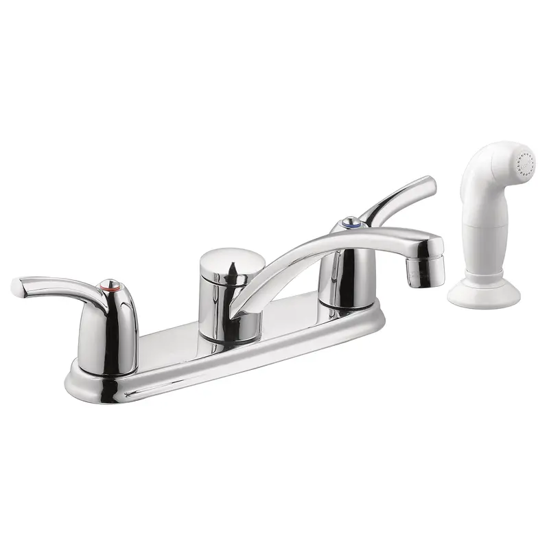 Adler Chrome two-handle low arc kitchen faucetChrome