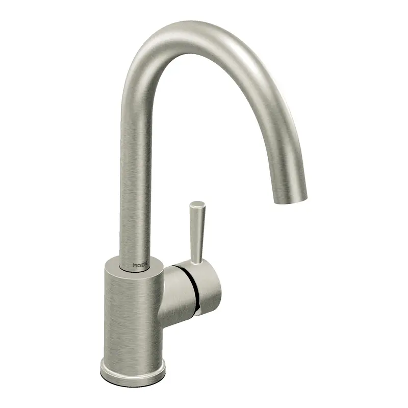Level Classic stainless one-handle high arc kitchen faucetClassic Stainless
