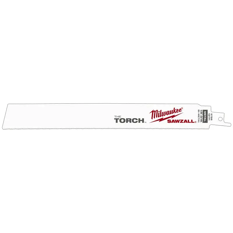 Milwaukee 48-01-2788 Reciprocating Saw Blade, 1 in W, 9 in L, 18 TPI, HSS Cutting Edge