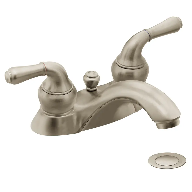 Monticello Chrome two-handle low arc bathroom faucetChrome