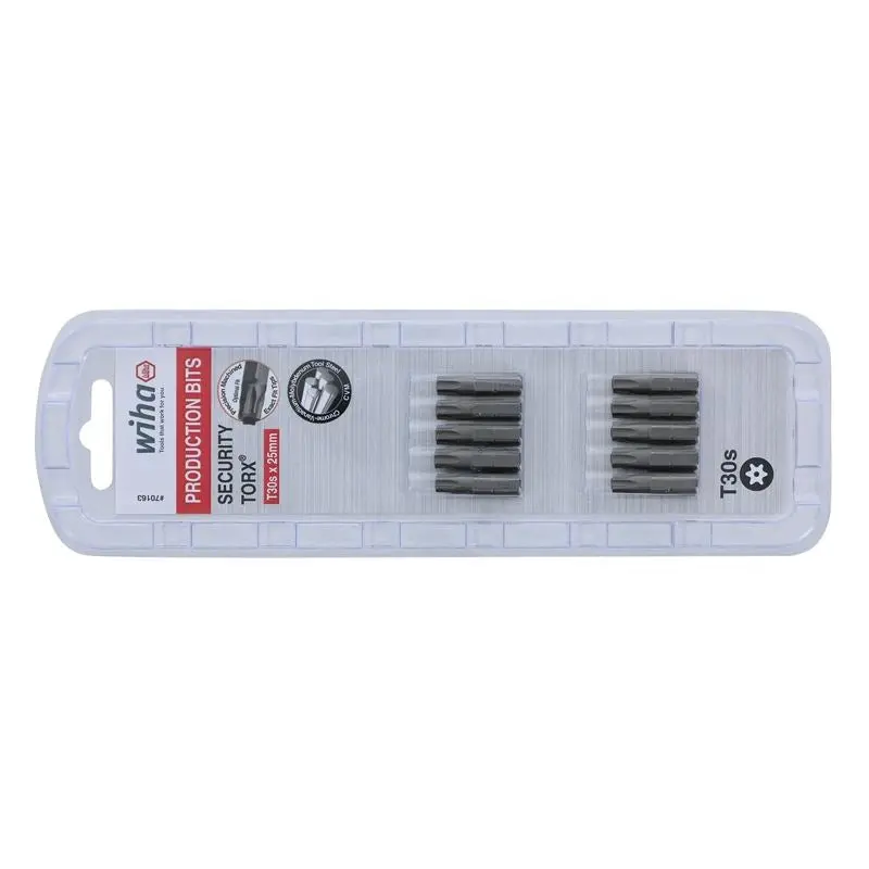 Wiha Security Torx Insert Bit T30s Pack of 10 Bits