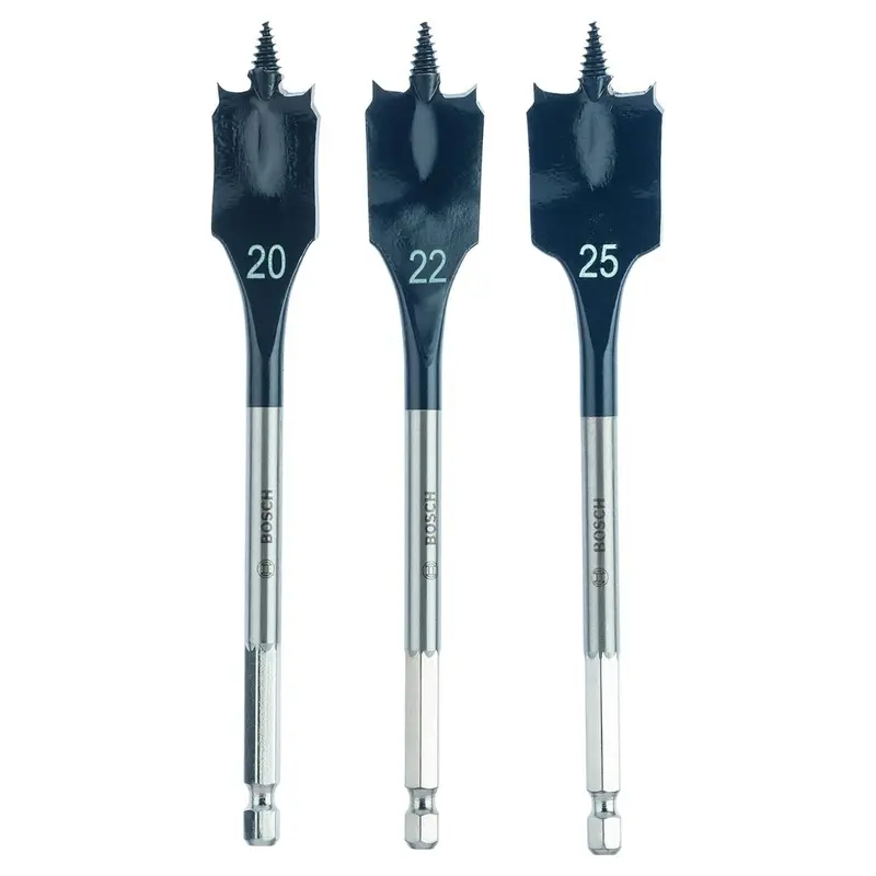 Bosch 3-Piece Self-Cut Speed Flat Drill Bit Set | 2608587011