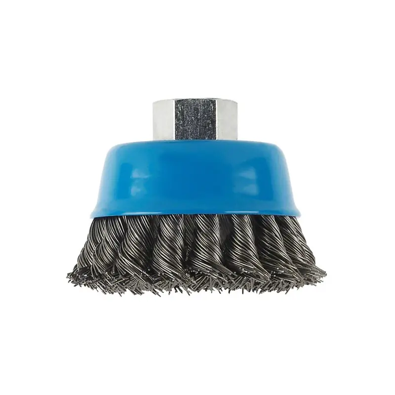 Cup Brush - Knotted Heavy fot Steel M14 | 100x0.5mm