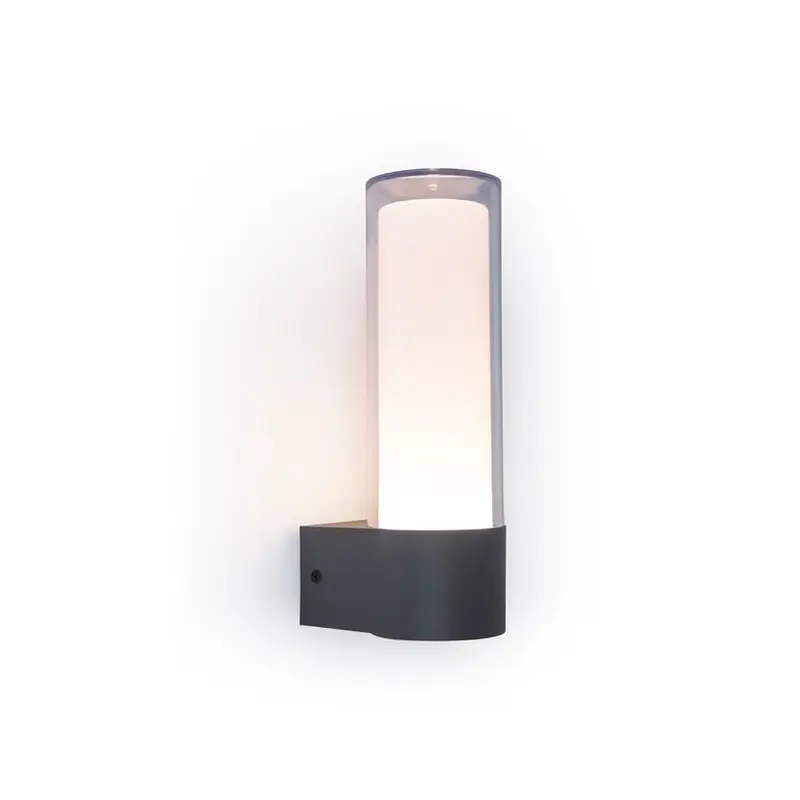 Lutec dropa wall light dark gray 2700k to 6500k   RGB 9.5w ip44 Bluetooth | LUT00196
