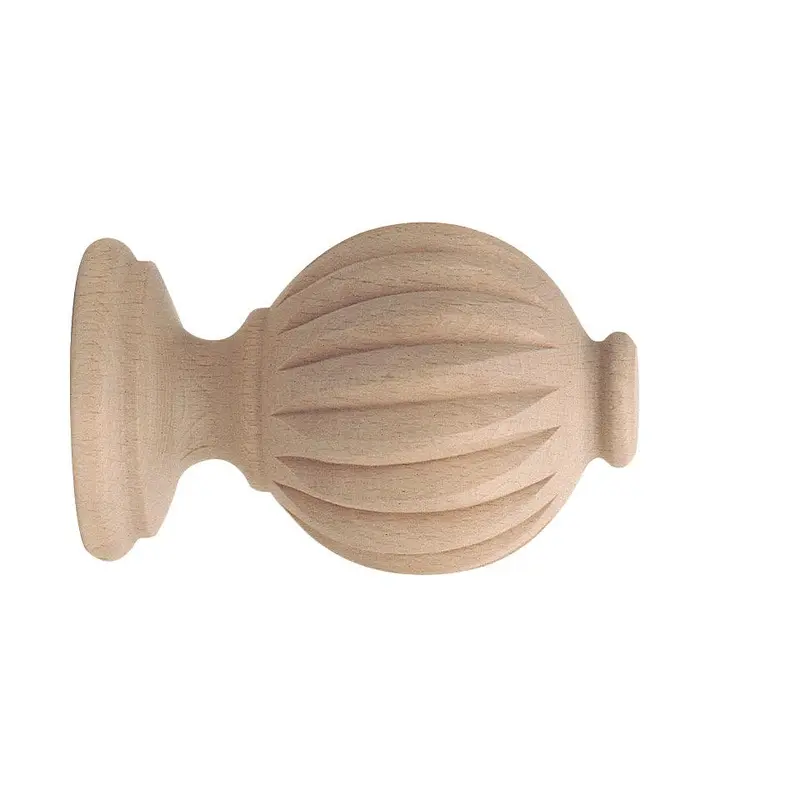Forest Porto Finial Fluted Ball H 2"