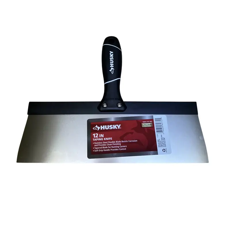 12 in. Stainless Steel Taping Knife with Soft Grip Handle0.580 / each