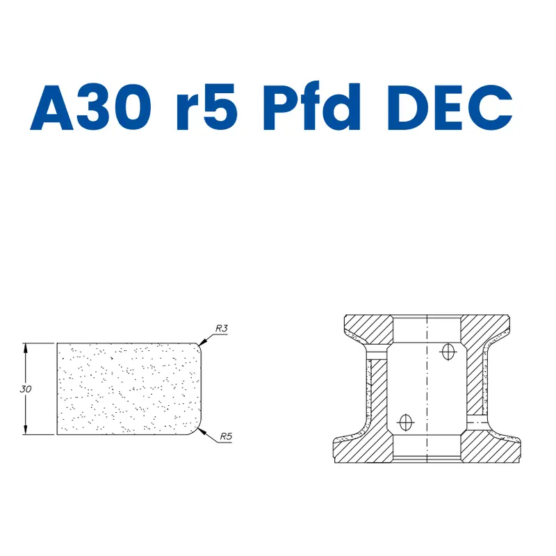A30 r5 PFD DEC (30mm r5 Eased Edge DEC)EHS Kit (All materials high speed) / 1