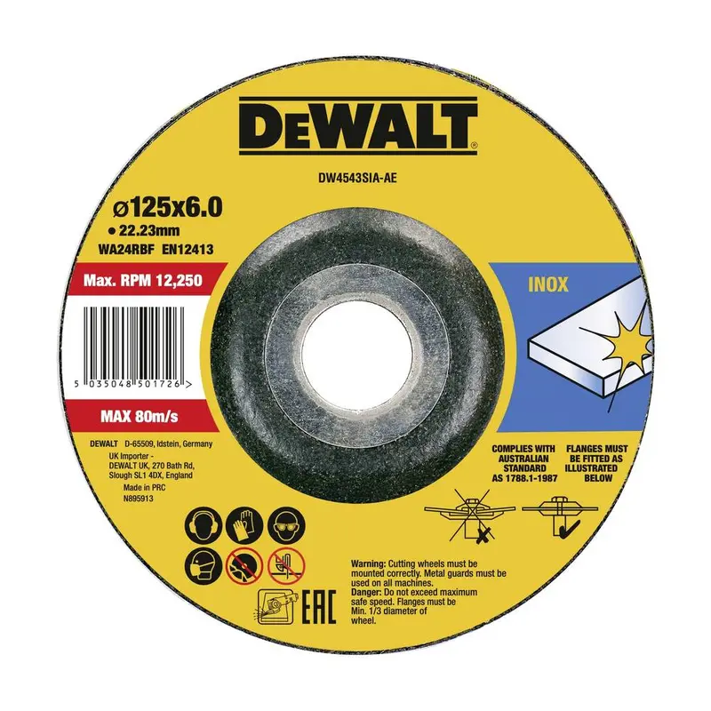 DEWALT Grinding Disc 125mm x 6mm | DW4543SIA-AE