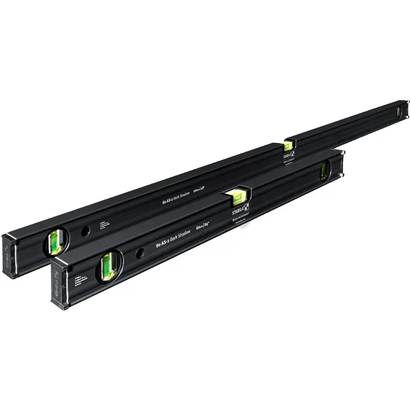 STABILA Stabila Dark Shadow Type 80-AS 24 Inch & 48 Inch Level Set
