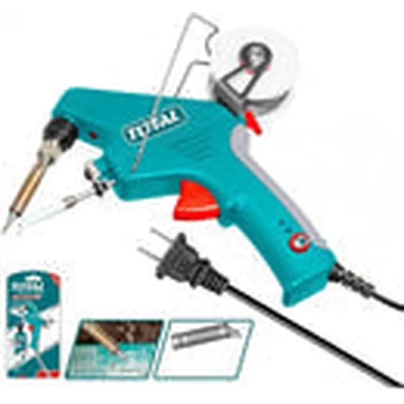 TOTAL TOOLS Soldering gun with solder feeder 90w - TET160732