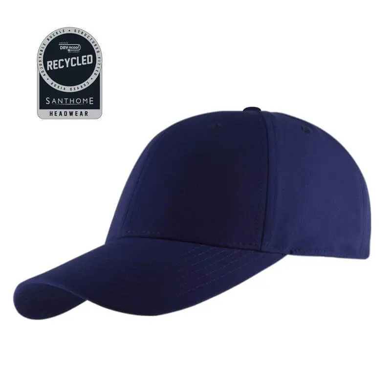 ULTRA - Santhome RPET 6 Panel DryNCool Sport Cap - Navy Blue