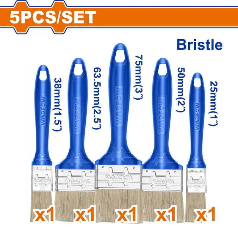 WADFOW 5 Pcs Plastic Handle Brush Set
