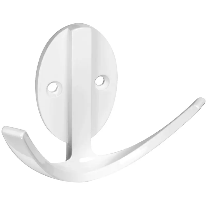 National Hardware V8010 N807-010 Robe Hook, 2-Hook, Zinc, 1/PK