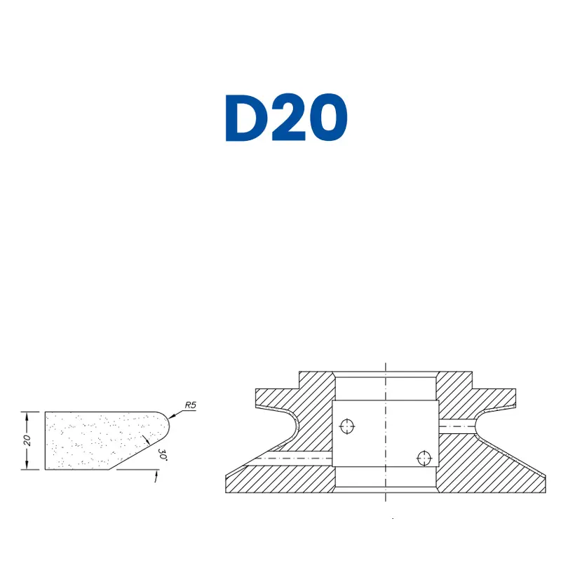 D20 (20mm Shark Nose - Line 60 (Bore 35))EHS Kit (All materials high speed) / Breaker