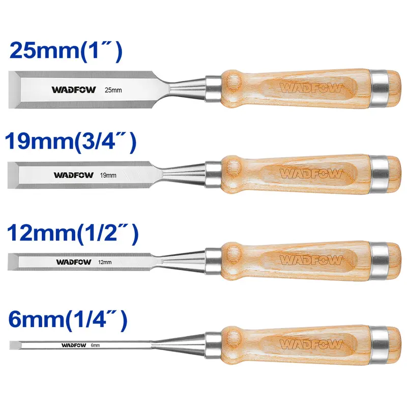 Wadfow WWC3214 Industrial Wood Chisel Set