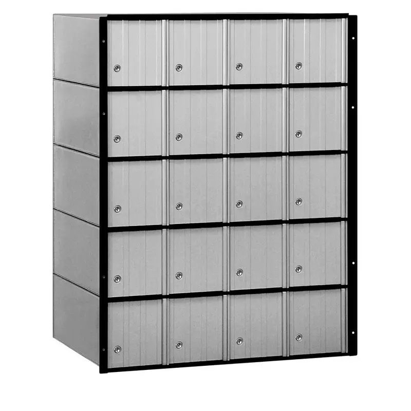 2200 Series Standard System Aluminum Mailbox with 20 DoorsAluminum / 85.0 / 14