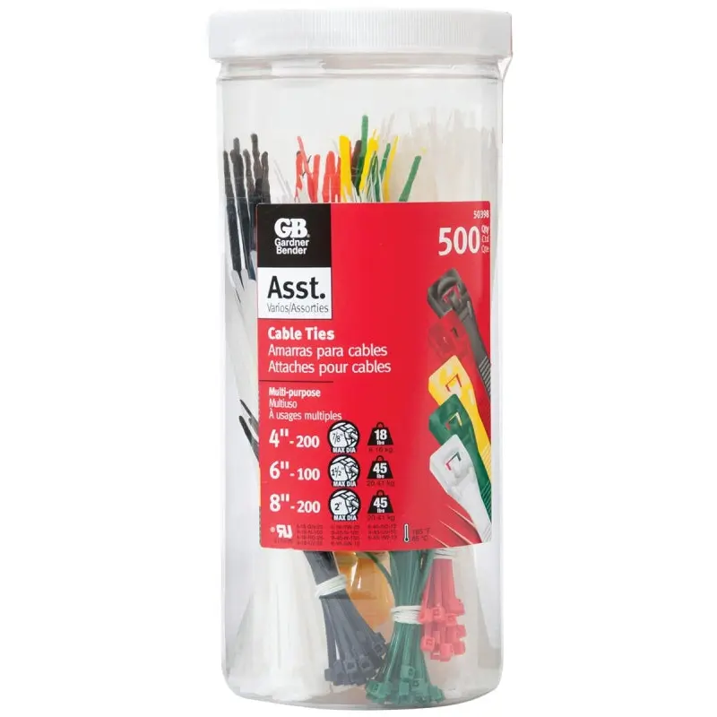 Gardner Bender 50398 Cable Tie, Double-Lock Locking