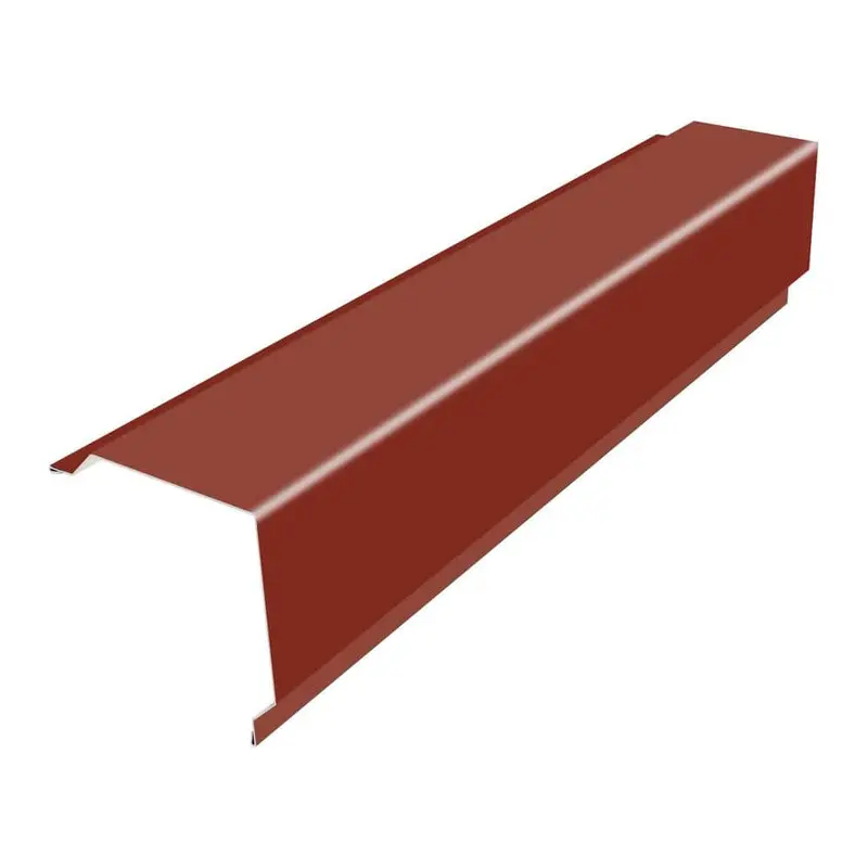 10 ft. 29-Gauge Galvalume GR2 Gable Rake Flashing in Red7.479 / each