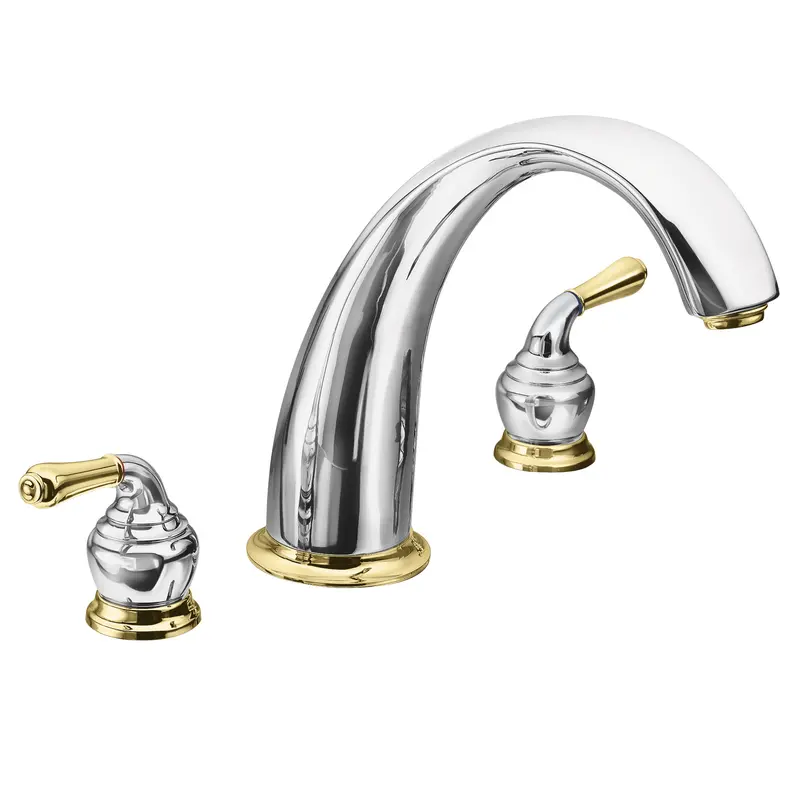 Monticello Chrome two-handle high arc roman tub faucetChrome
