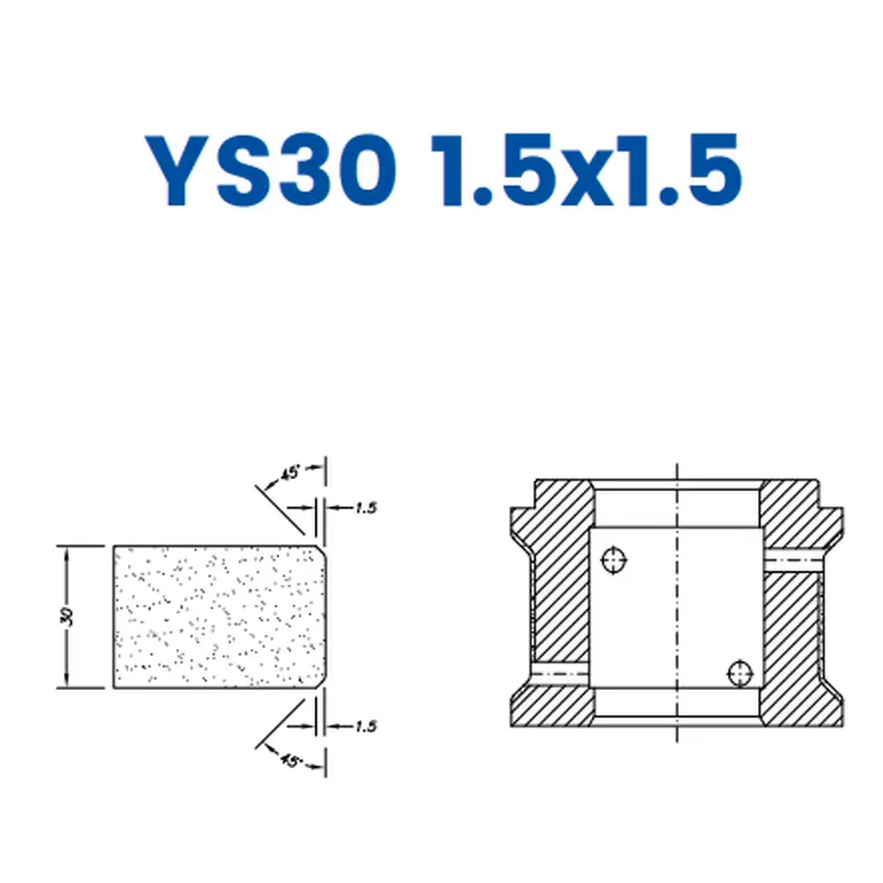YS30 1.5x1.5(30mm Double Chamfer 1.5x1.5)EHS Kit (All materials high speed) / 1