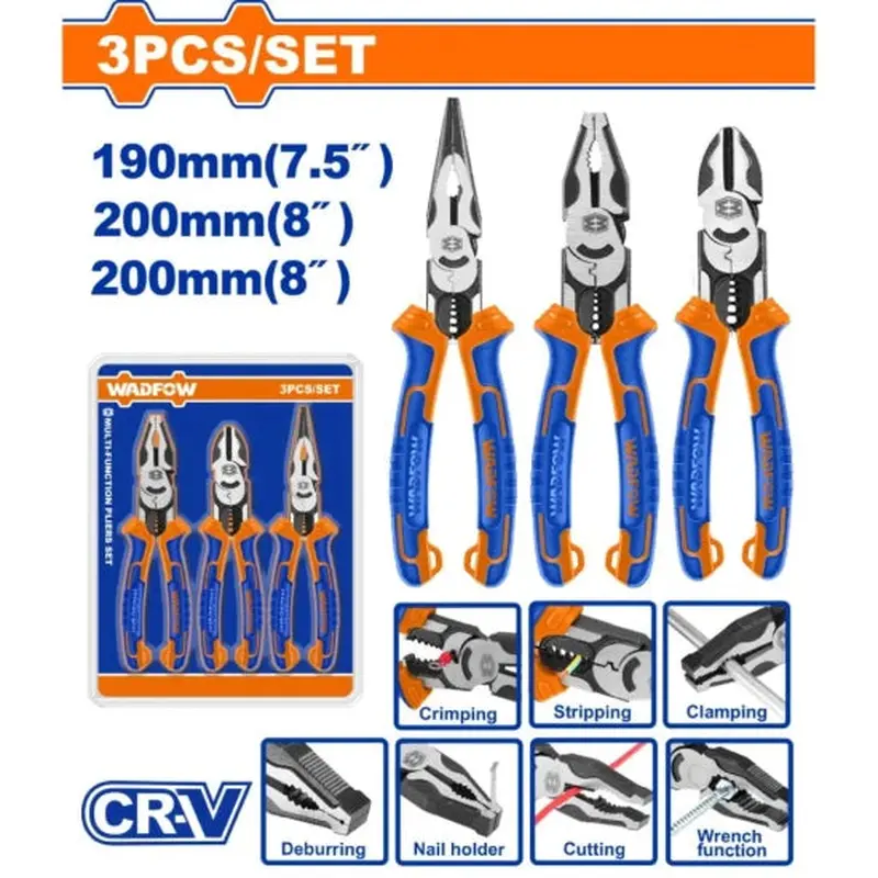 Wadfow Ergonomic Functional Pliers Set