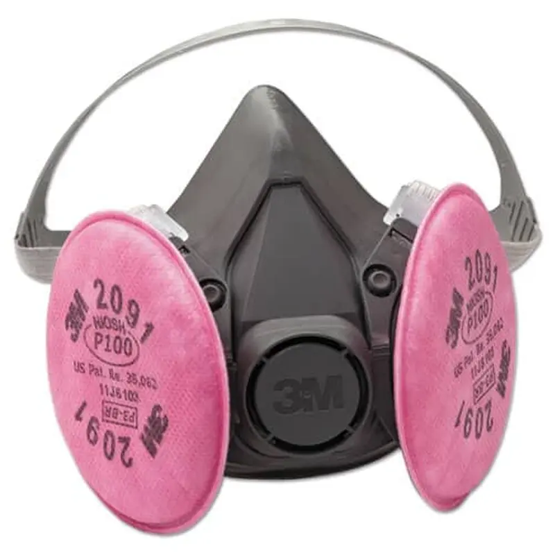 3M  Half Facepiece Respirator Assembly - Large, with 3M Particulate Filters 2091 P100