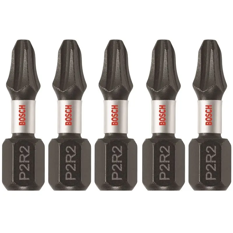 Bosch | ITP2R2105 5 pc. Impact Tough 1 In. Phillips/Square #2 Insert Bits